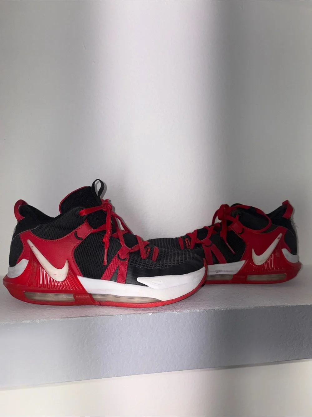 Kids Nike Red and Black Performance Sneakers